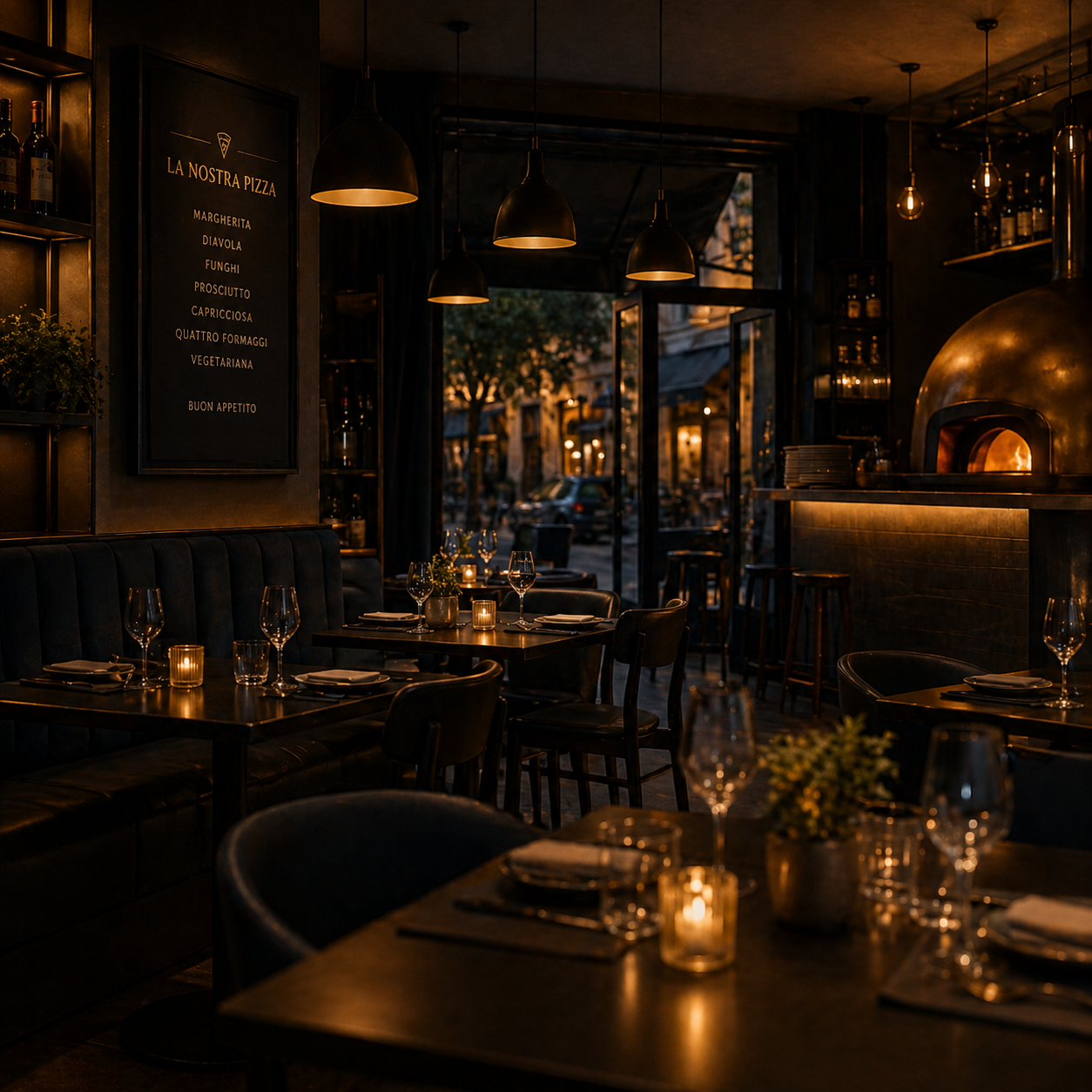 Interno elegante di un locale